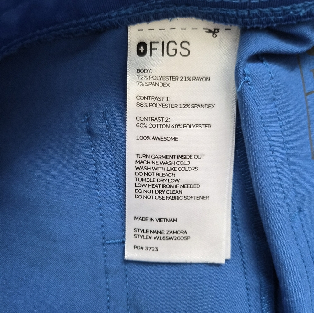 Figs Blue Zamora Jogger Pants XS - Picture 2 of 4